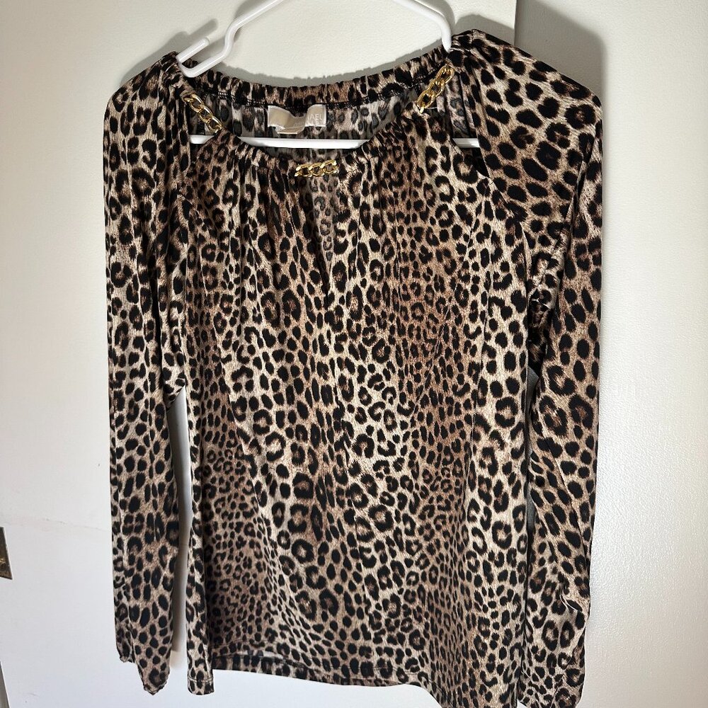 Michael Kors Blouse -  Leopard Print